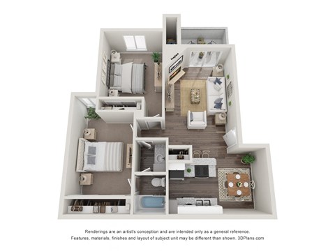 a floor plan of the villas at houston levee west apartments in cordova,